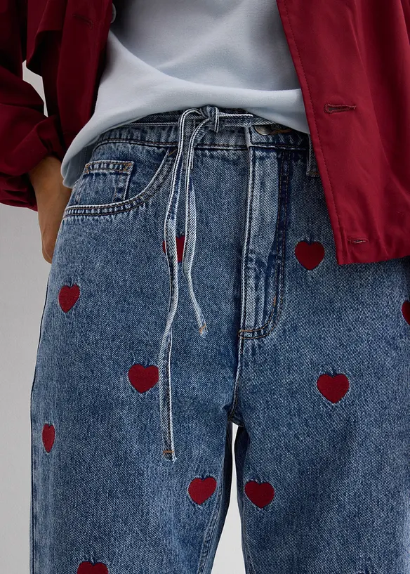 Loose Straight Jeans High Waist, bonprix