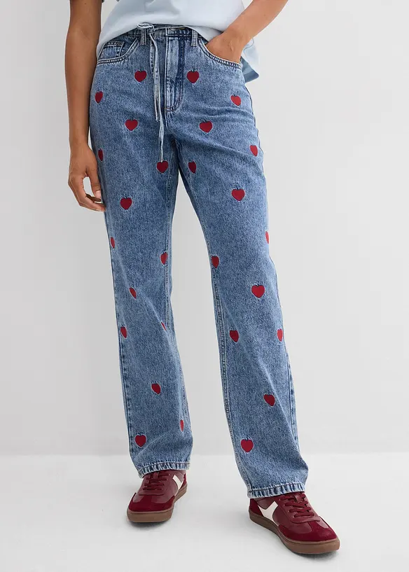 Loose Straight Jeans High Waist, bonprix