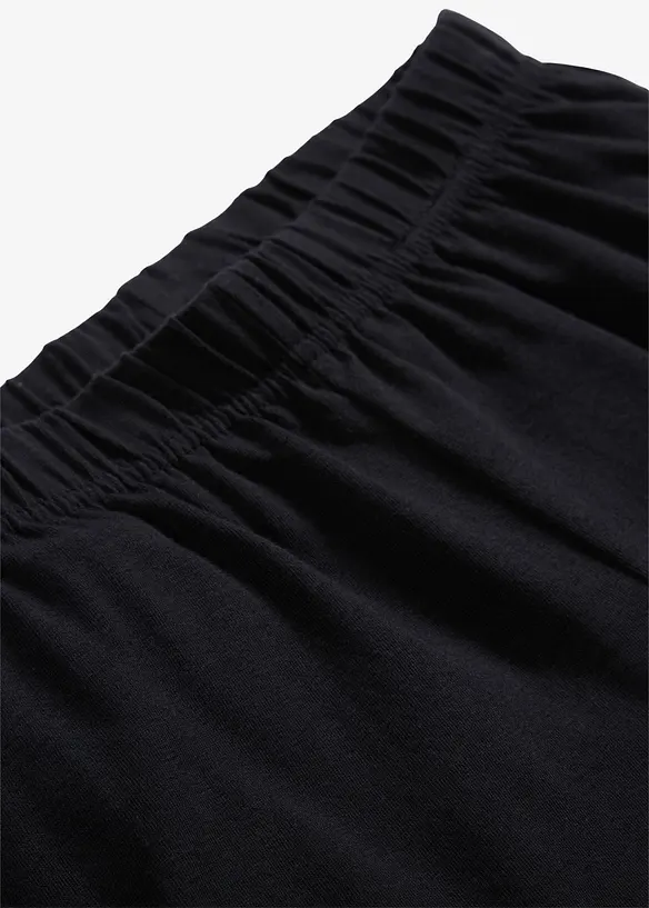 Leggings i ekologisk bomull med stretch (5-pack), bonprix