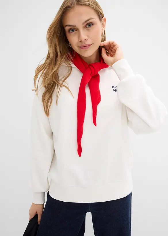 Oversizesweatshirt med huva, bonprix