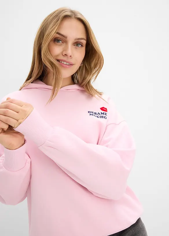 Oversizesweatshirt med huva, bonprix