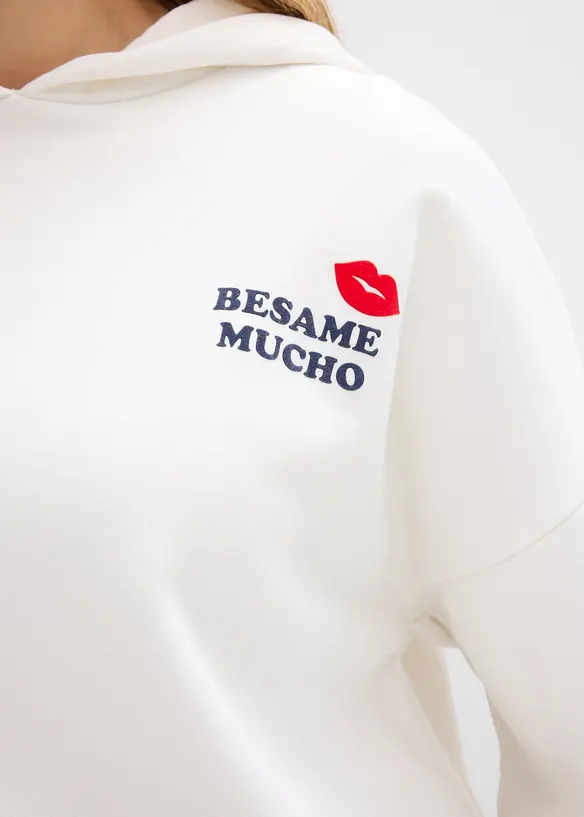 Oversizesweatshirt med huva, bonprix