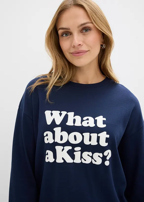 L&aring;ng&auml;rmad topp av tjockt bomullsmaterial, bonprix