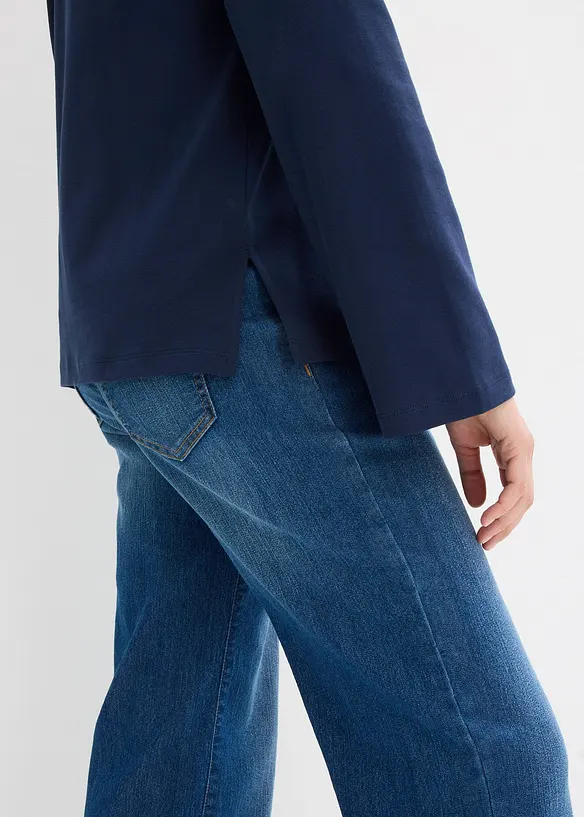 L&aring;ng&auml;rmad topp av tjockt bomullsmaterial, bonprix