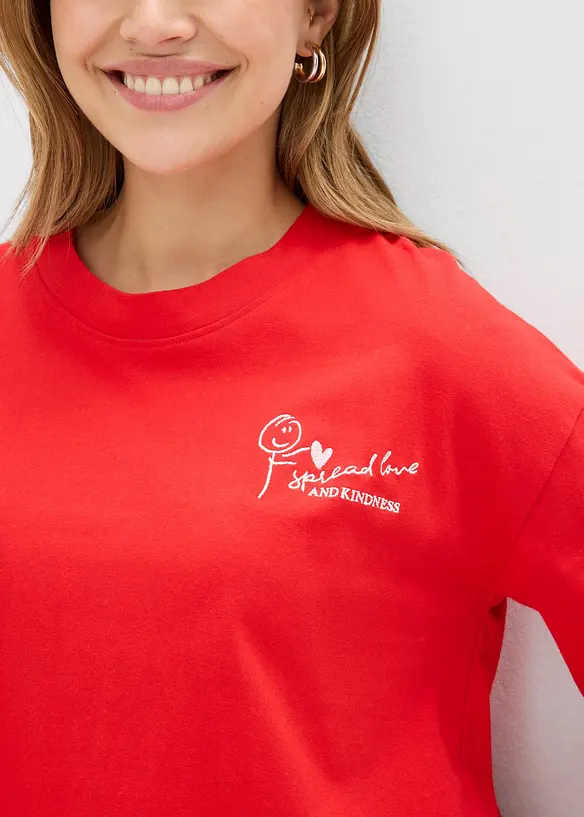 Topp i "boxy" modell av ren bomull, bonprix