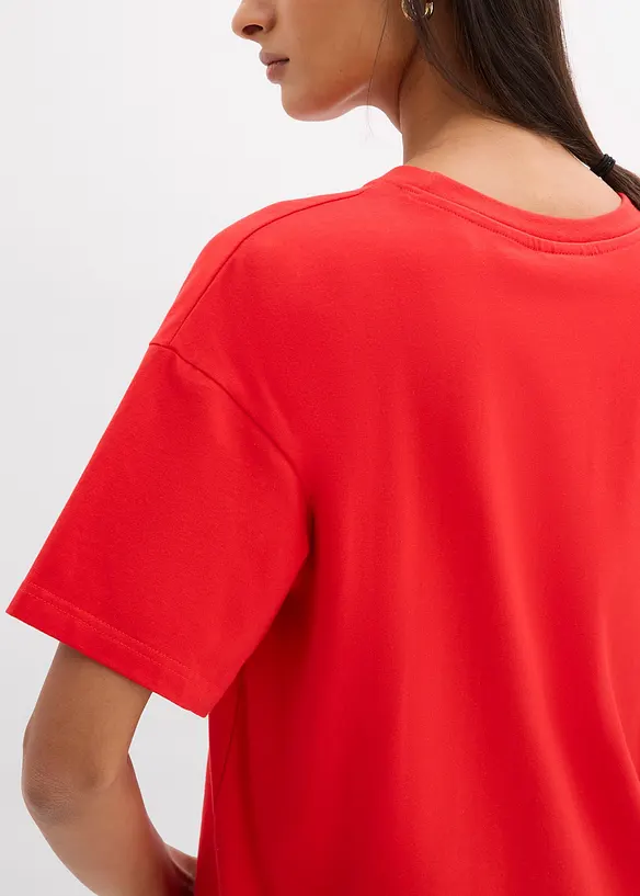 Oversizetopp av elastisk bomullsmix, bonprix