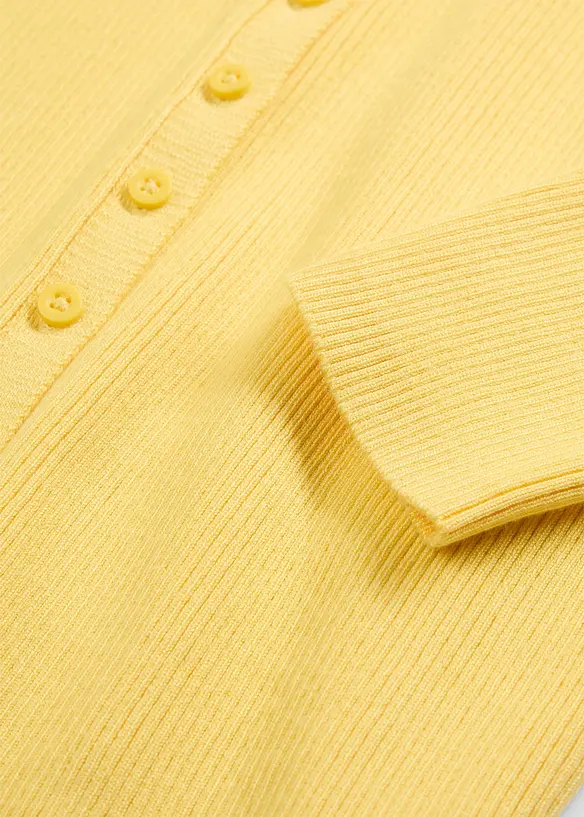 Finstickad cardigan av mjuk viskosmix, bonprix