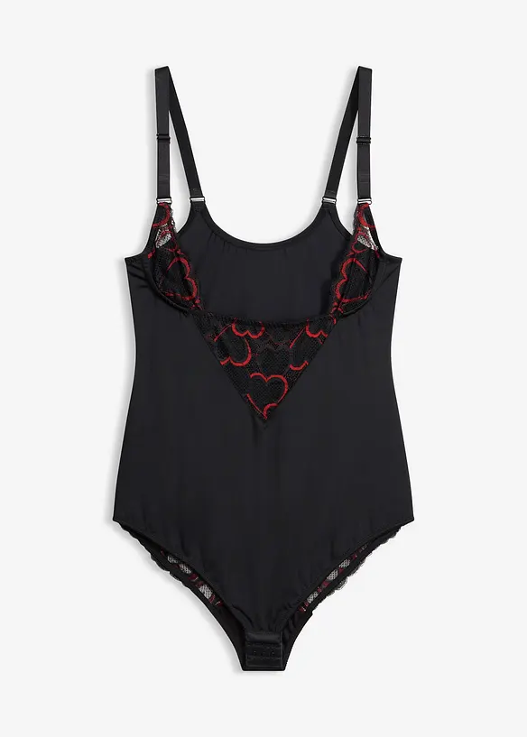 Body med spets och l&auml;tt formande effekt, bonprix