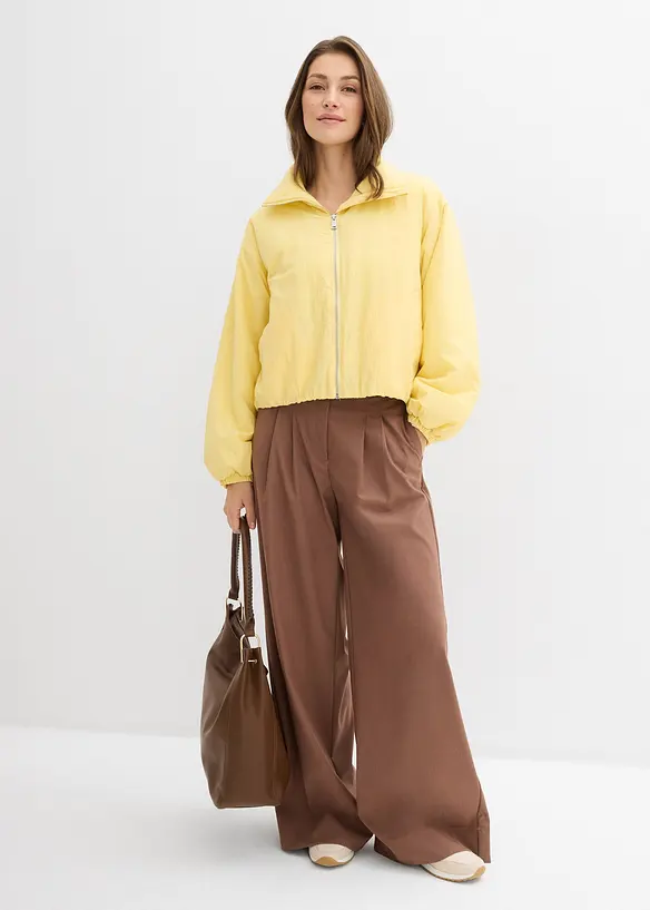 Vattenavvisande blusjacka med bubblig nederkant, bonprix