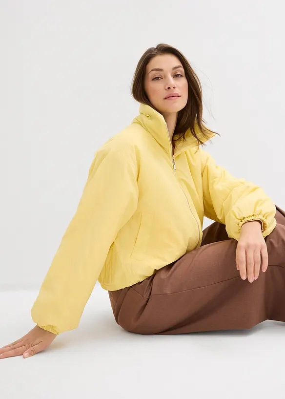 Vattenavvisande blusjacka med bubblig nederkant, bonprix