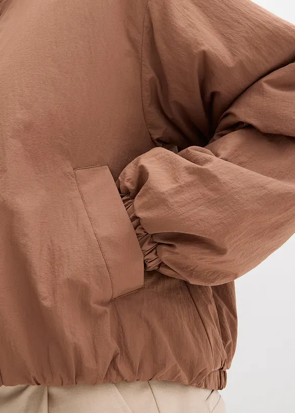 Vattenavvisande blusjacka med bubblig nederkant, bonprix