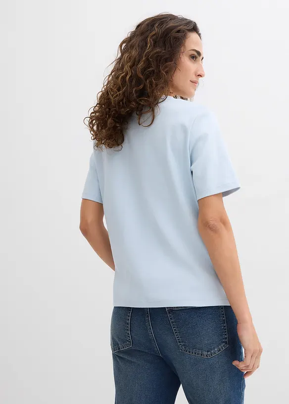 Topp i stabil jersey av ekologisk bomull (2-pack), bonprix