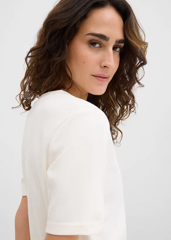 Topp i stabil jersey av ekologisk bomull (2-pack), bonprix