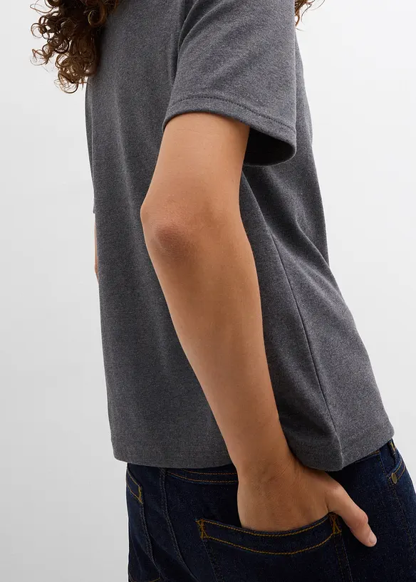 Topp av stabil jersey av ekologisk bomull (2-pack), bonprix