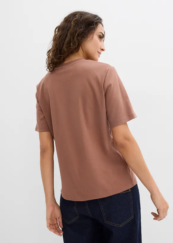 Topp av stabil jersey av ekologisk bomull (2-pack), bonprix