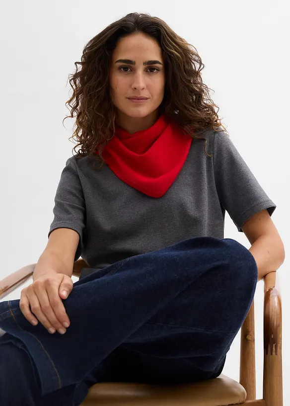 Topp av stabil jersey av ekologisk bomull (2-pack), bonprix