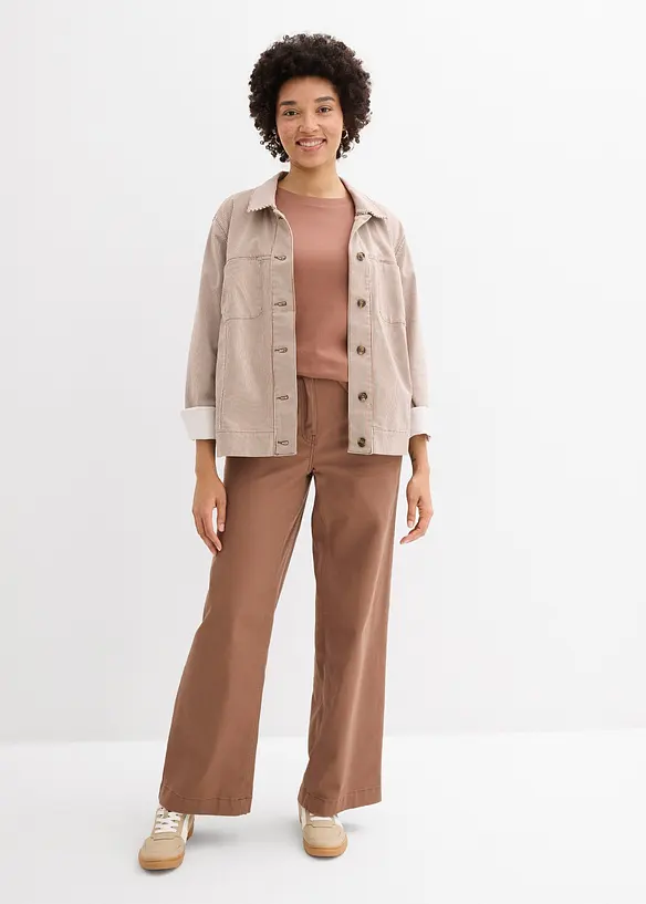 Topp i stabil jersey med ekologisk bomull (3-pack), bonprix