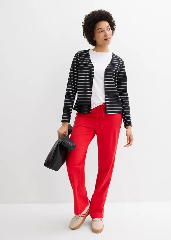 Cardigan i stabil jersey av ekologisk bomull, bonprix