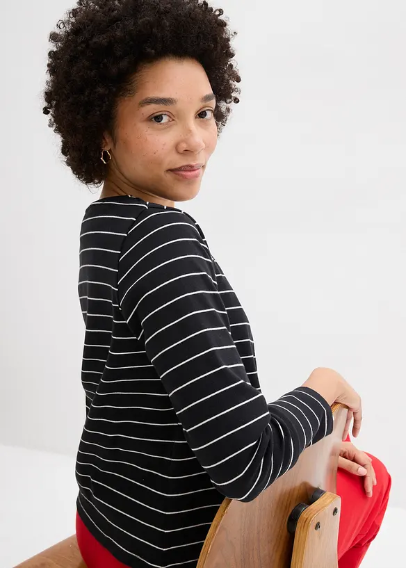 Cardigan i stabil jersey av ekologisk bomull, bonprix