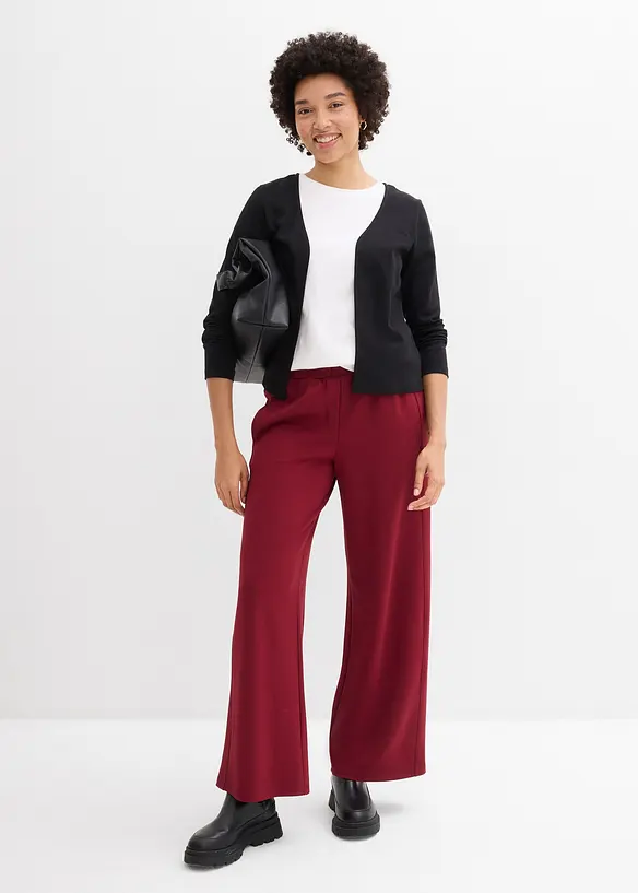 Cardigan i stabil jersey av ekologisk bomull, bonprix