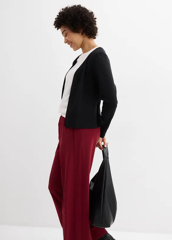 Cardigan i stabil jersey av ekologisk bomull, bonprix