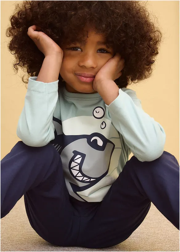 L&aring;ng&auml;rmad T-shirt i ekologisk bomull (2-pack), bonprix