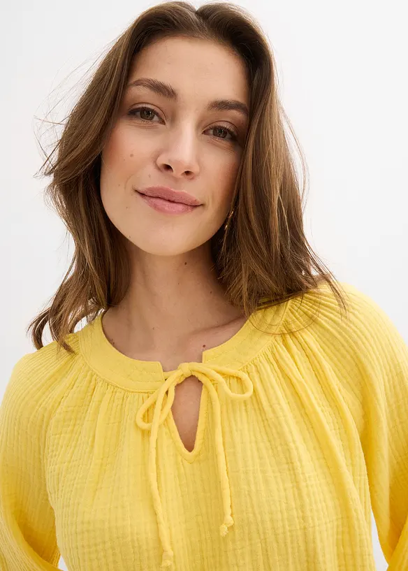 Blustopp av mjuk muslin, bonprix