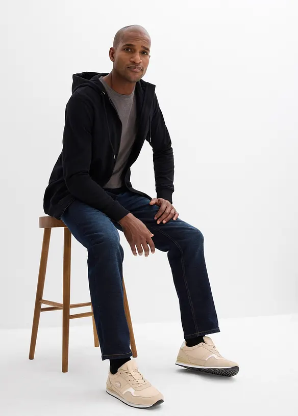 Munkjacka med babyficka i mjuk bomull, bonprix