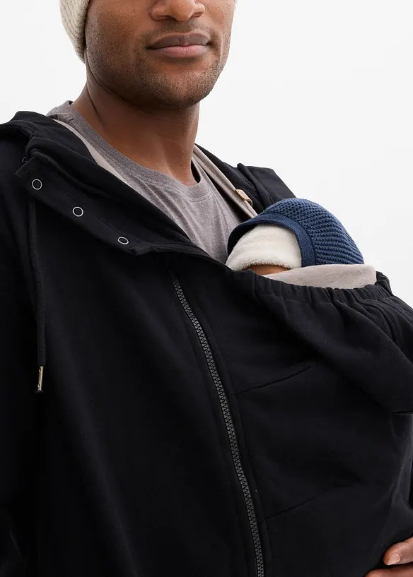 Munkjacka med babyficka i mjuk bomull, bonprix