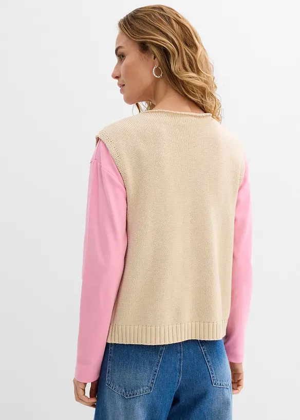 Stickad v&auml;st, bonprix