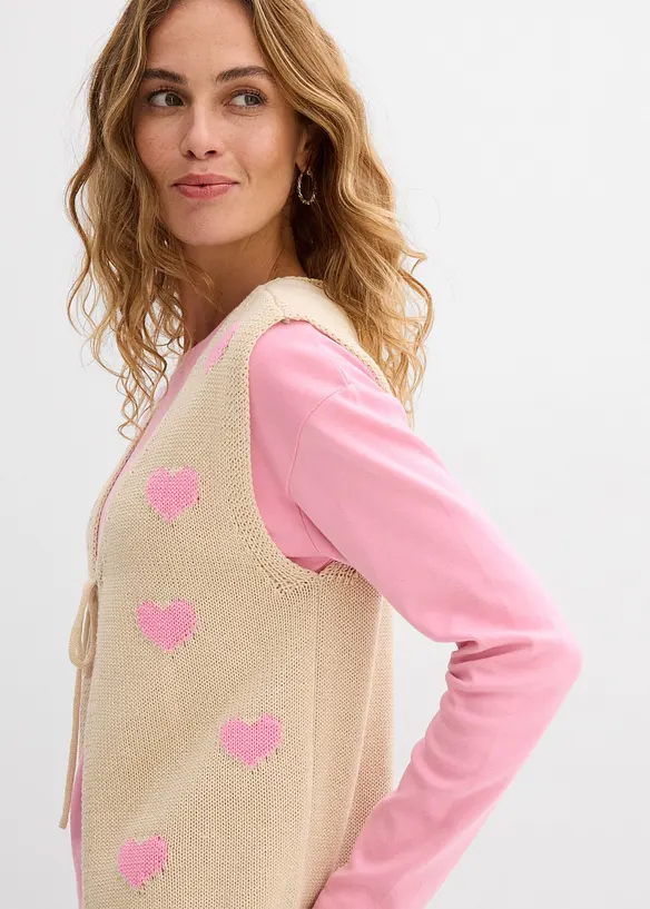 Stickad v&auml;st, bonprix