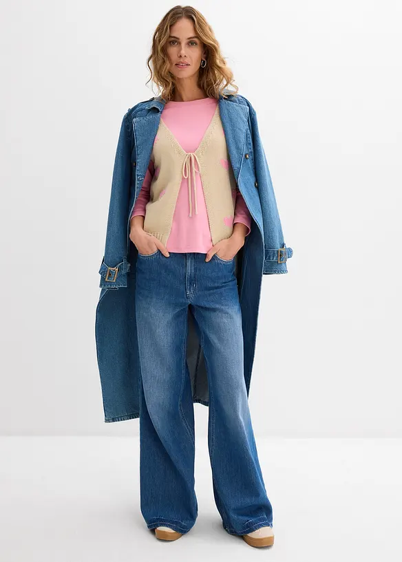 Stickad v&auml;st, bonprix