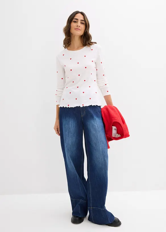 L&aring;ng&auml;rmad topp, bonprix