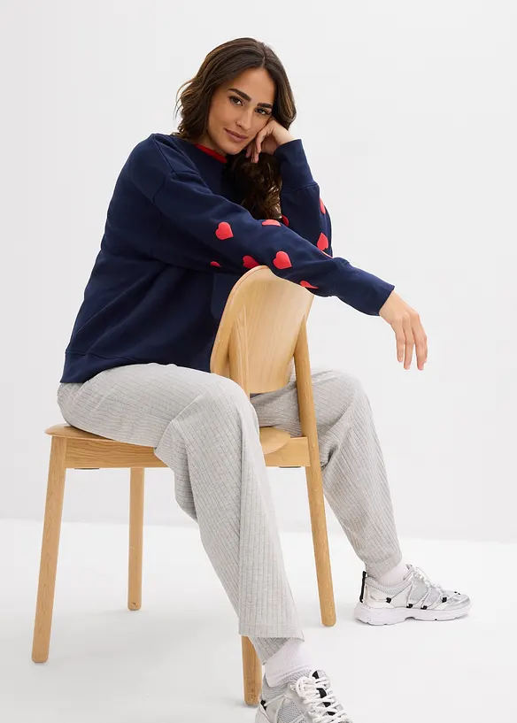 Sweatshirt i bomullsmix, bonprix