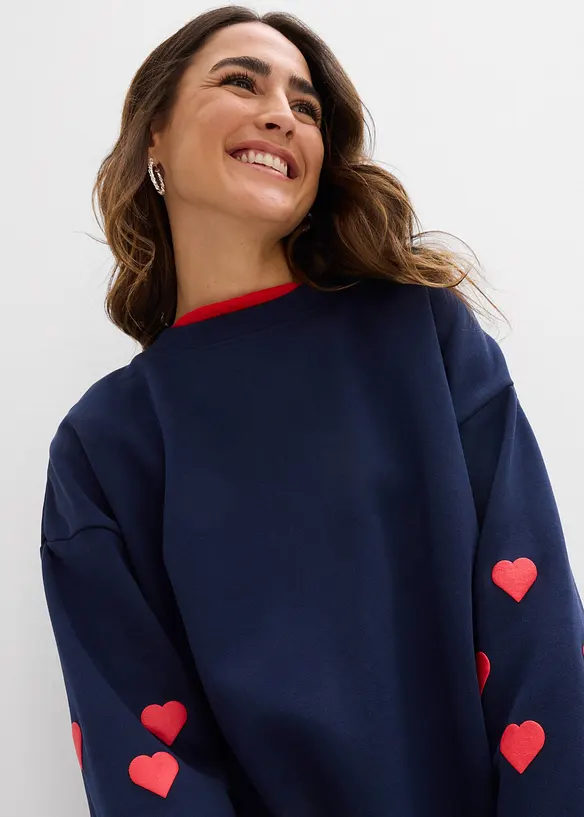 Sweatshirt i bomullsmix, bonprix