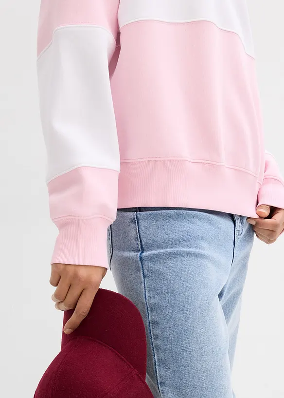 Oversizesweatshirt i mjuk bomullsmix, bonprix