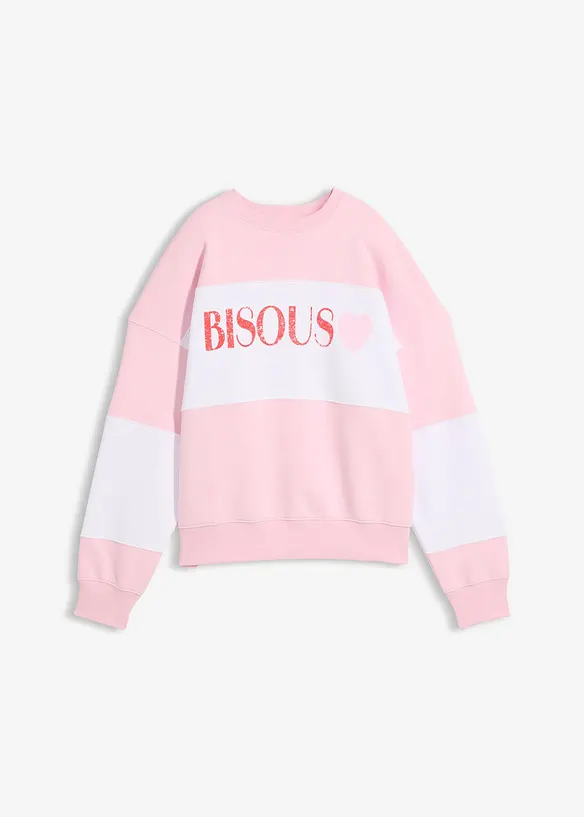 Oversizesweatshirt i mjuk bomullsmix, bonprix