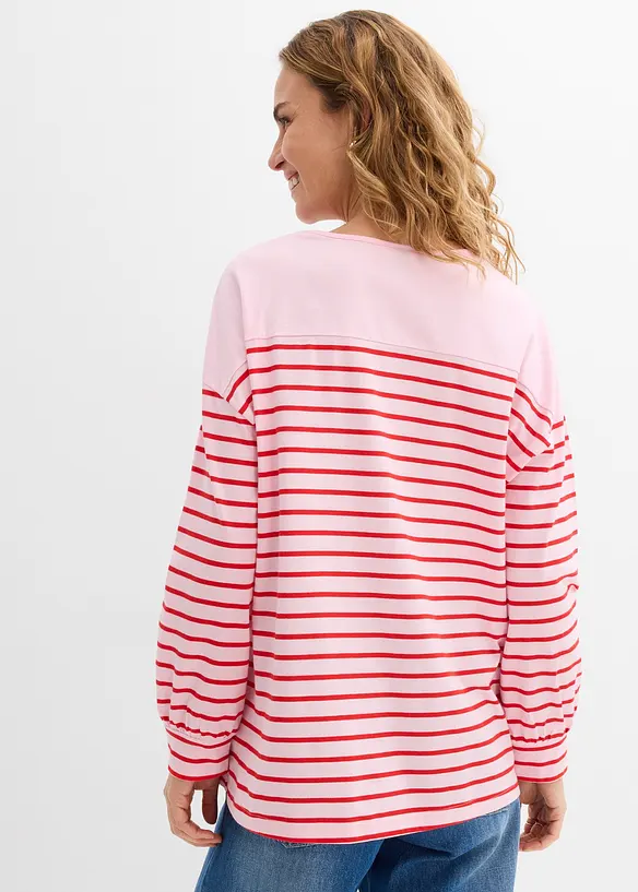 L&aring;ng&auml;rmad topp i ekologisk bomull, bonprix