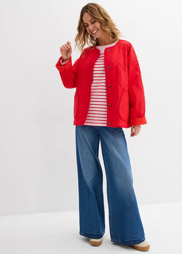 L&aring;ng&auml;rmad topp i ekologisk bomull, bonprix