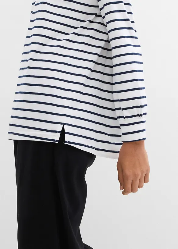 L&aring;ng&auml;rmad topp i ekologisk bomull, bonprix