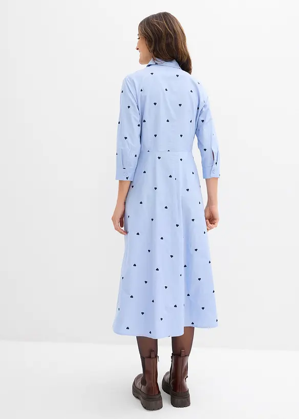 Skjortkl&auml;nning i ekologisk bomull, bonprix