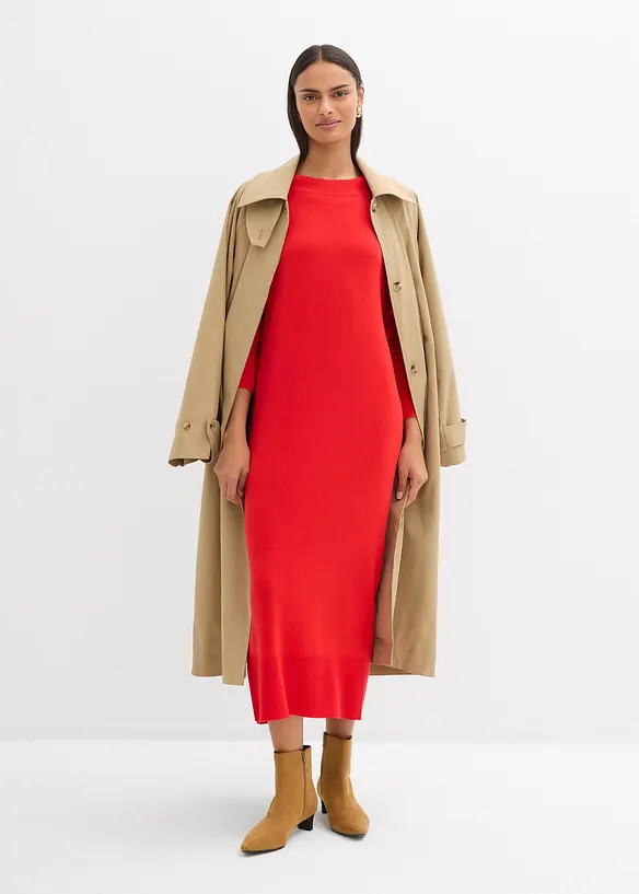 Ledig, mellanl&aring;ng kl&auml;nning i viskosmix, bonprix