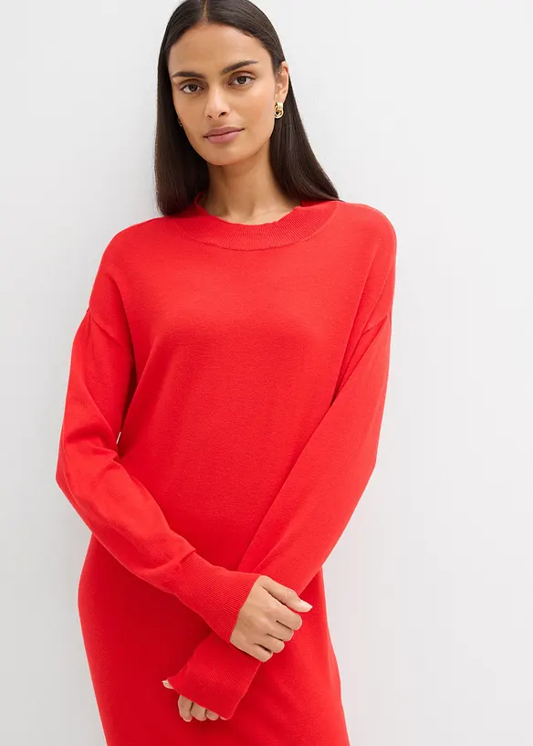 Ledig, mellanl&aring;ng kl&auml;nning i viskosmix, bonprix