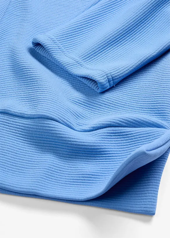 Sweatshirt av material med struktur, bonprix