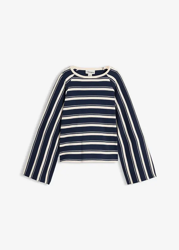 L&aring;ng&auml;rmad topp av stabil jersey, bonprix