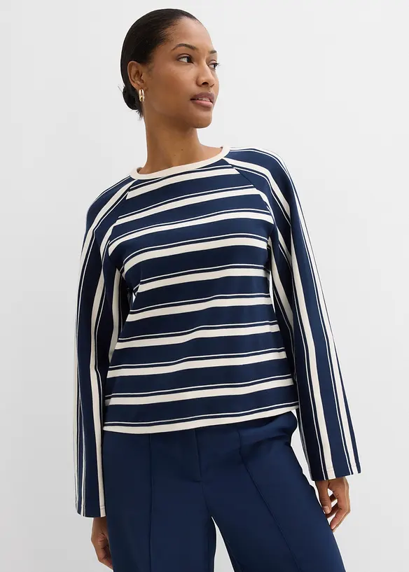 L&aring;ng&auml;rmad topp av stabil jersey, bonprix