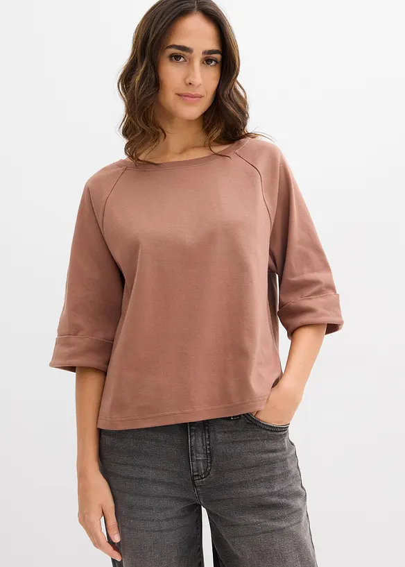 Raglantopp av stabil, ekologisk bomull, bonprix