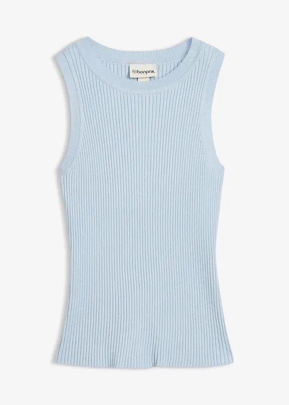 Stickat linne i viskosmix, bonprix