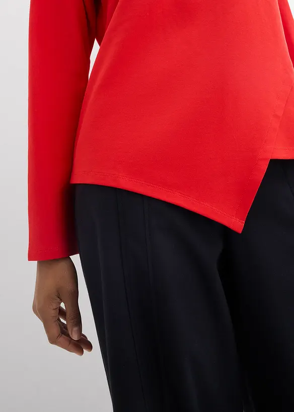 L&aring;ng&auml;rmad topp i ekologisk bomull, bonprix