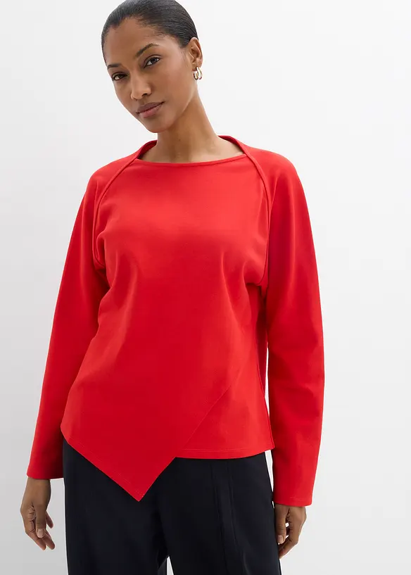 L&aring;ng&auml;rmad topp i ekologisk bomull, bonprix